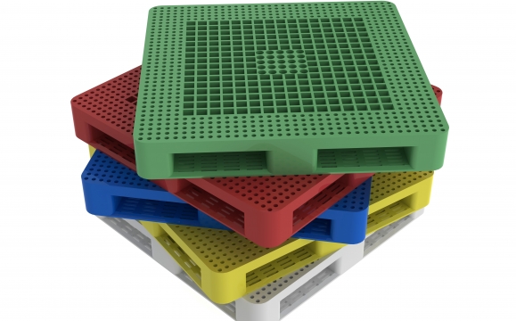 Variedad de palets de plástico fabricados en polipropileno o en polietileno